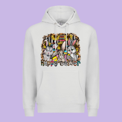 Happy Easter Premium Hoodie Designed By Cowhidedigitalart