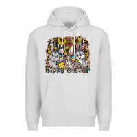 Dove Grey Happy Easter Premium Hoodie - CowhideDigitalArt