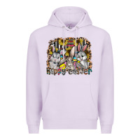 Lilac Happy Easter Premium Hoodie - CowhideDigitalArt