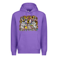 Purple Happy Easter Premium Hoodie - CowhideDigitalArt