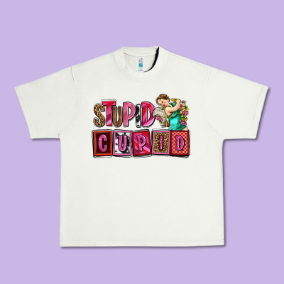 Stupid Cupid With Cupid Olivia Urban Heavy Tee Designed By Oliviacreatesart