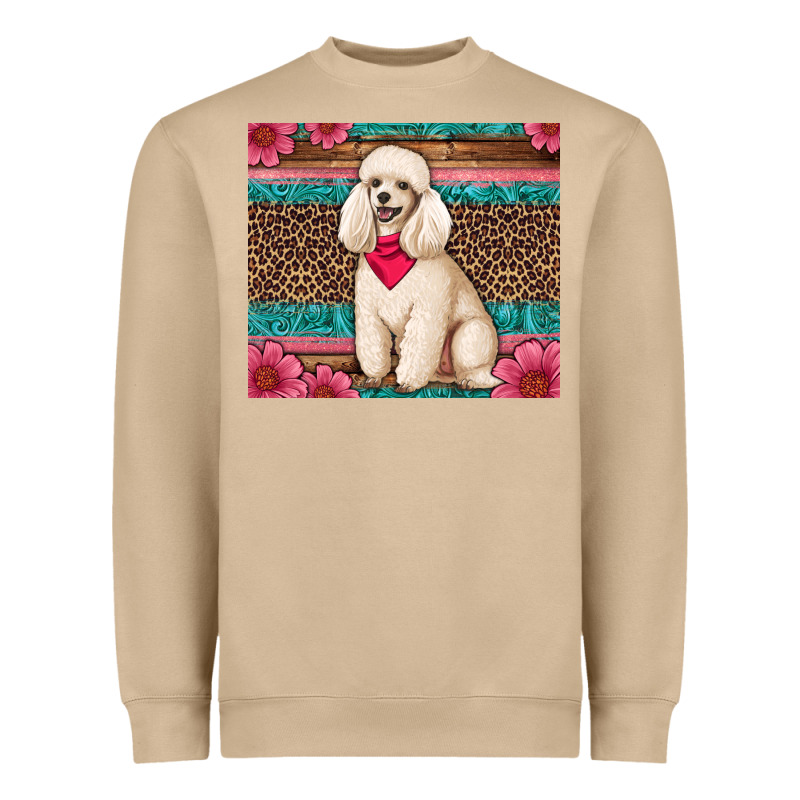 Standart Poodle Floral Heavyweight Sweatshirt by Artiststas | Teevron
