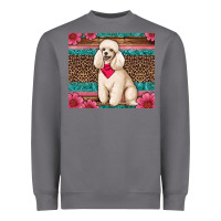 Storm standart poodle floral Heavyweight Sweatshirt - Artiststas