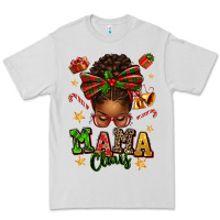 Dove Grey mama claus afro messy bun Premium Tee - texasbilliewilder