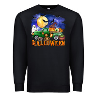 Black halloween truck Premium Sweatshirt - AdoDesignShop