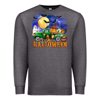 Charcoal Heather halloween truck Premium Sweatshirt - AdoDesignShop