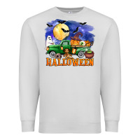 Dove Grey halloween truck Premium Sweatshirt - AdoDesignShop
