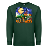 Sports Green halloween truck Premium Sweatshirt - AdoDesignShop