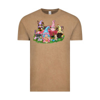 Vintage Coffee Easter gnomies truck  Easter Day Vintage Tee - CowGirlArtShop