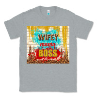 Heather Grey wifey mama boss Classic Tee - TumblerDesignByShophia