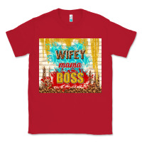 Red wifey mama boss Classic Tee - TumblerDesignByShophia