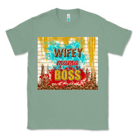 Sage wifey mama boss Classic Tee - TumblerDesignByShophia