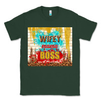 Sports Green wifey mama boss Classic Tee - TumblerDesignByShophia