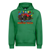 Emerald just a boy who loves monster trucks Urban Hoodie - JahusDesignShop
