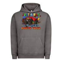Pigment Tornado just a boy who loves monster trucks Urban Hoodie - JahusDesignShop