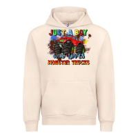 Sandshell just a boy who loves monster trucks Urban Hoodie - JahusDesignShop
