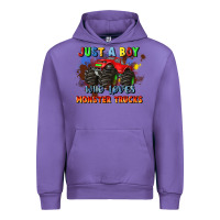 Tulip just a boy who loves monster trucks Urban Hoodie - JahusDesignShop