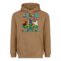 Toasted Coconut relax we are all crazy  competition Heavyweight Hoodie - AdoDesignShop