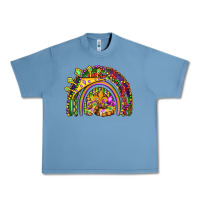 Pebble Blue mardi gras rainbow Urban Heavy Tee - OliviaCreatesArt