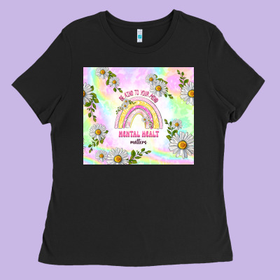 Mental Health Matters Ladies Tee Designed By Tumblerdesignbyshophia