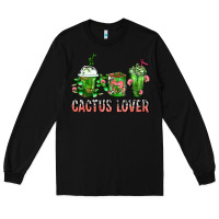 Black Cactus Lover Cactus Coffee Cups Long Sleeve Tee - FaDigitalArtStudio