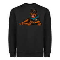 Black rottweiler Heavyweight Sweatshirt - Artiststas