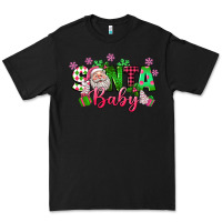 Black santa baby pink christmas Premium Tee - texasbilliewilder