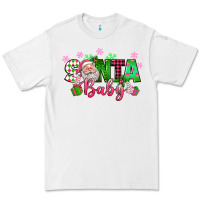 White santa baby pink christmas Premium Tee - texasbilliewilder