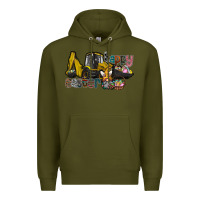 Army Green Happy Easter Premium Hoodie - CowhideDigitalArt