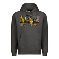Charcoal Heather Happy Easter Premium Hoodie - CowhideDigitalArt