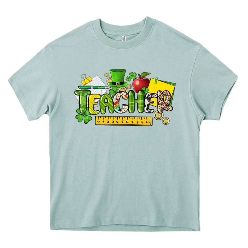 Teacher St. Patricks Day Heavy Core Tee by NancyCooperArtShop | Teevron