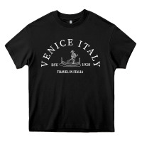 Black venice italy Heavy Core Tee - maiPhamDesign