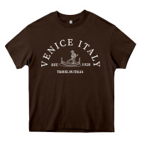 Chocolate Brown venice italy Heavy Core Tee - maiPhamDesign