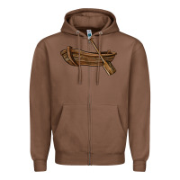 Chestnut rowboat Zipper Hoodie - BarkalooDesign