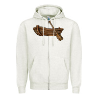 Oatmeal Heather rowboat Zipper Hoodie - BarkalooDesign