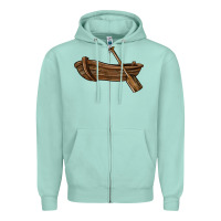 Seafoam rowboat Zipper Hoodie - BarkalooDesign