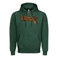 Sports Green rowboat Zipper Hoodie - BarkalooDesign