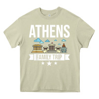 Mossy Athens Greece City Trip Skyline Map Travel Heavy Core Tee - maiPhamDesign