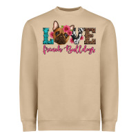 Love French Bulldogs Heavyweight Sweatshirt | Teevron