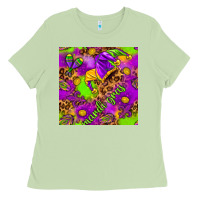Matcha Mardi Gras and jester hat seamless pattern Ladies Tee - HowdyJamesFarm