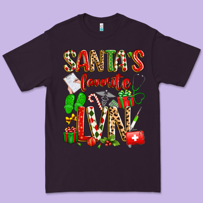 Santa's Favorite Lvn Premium Tee Designed By Texasbilliewilder