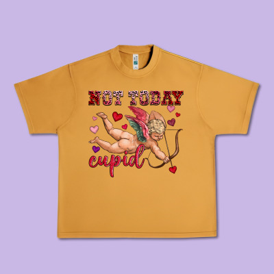 Not Today Cupid Urban Heavy Tee Designed By Oliviacreatesart