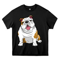 Black ENGLISH BULLDOGS Awesome Funny Bulldog Pups Dogs Heavy Core Tee - maiPhamDesign
