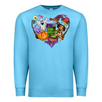 Ocean Blue halloween Premium Sweatshirt - AdoDesignShop