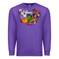 Purple halloween Premium Sweatshirt - AdoDesignShop