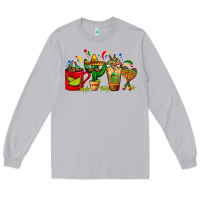 Moon Dust Mexico Coffee Cups With Cactus Sombrero And Maraca Long Sleeve Tee - FaDigitalArtStudio