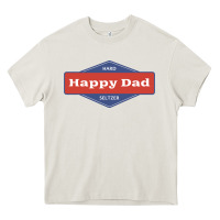 Cream happy dad hard seltzer Heavy Core Tee - maiPhamDesign
