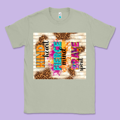 Kind Heart Fierce Mind Brave Spirit Classic Tee Designed By Tumblerdesignbyshophia