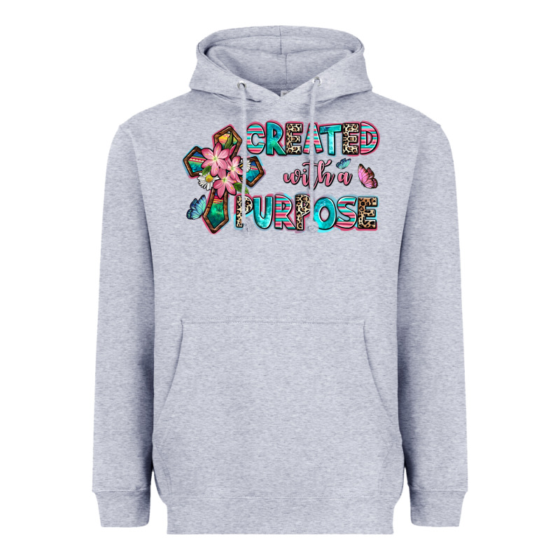 Created With A Purpose Heavyweight Hoodie by AdoDesignShop | Teevron