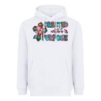 White created with a purpose Heavyweight Hoodie - AdoDesignShop